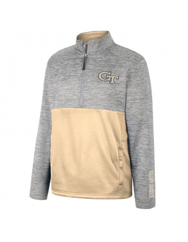 Georgia Tech Yellow Jackets 1/2 Zip Slub Fleece Jacket votre restaurant rapide dans 