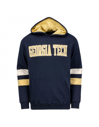 Georgia Tech Yellow Jackets Superfan Straight Block Hood est présent 