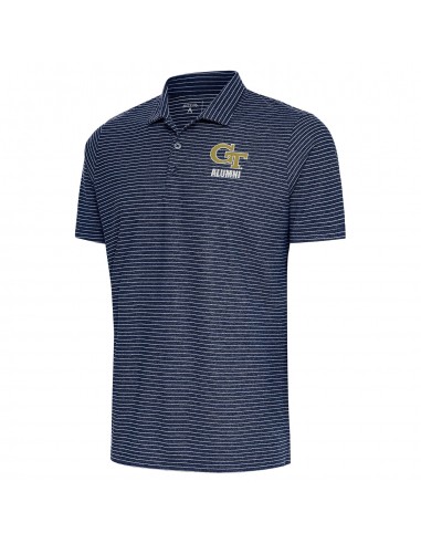 Georgia Tech Yellow Jackets Alumni Esteem Stripe Navy Polo les ligaments