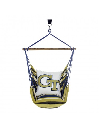 Georgia Tech Yellow Jackets Interlock Logo Hanging Chair Swing Voir les baskets