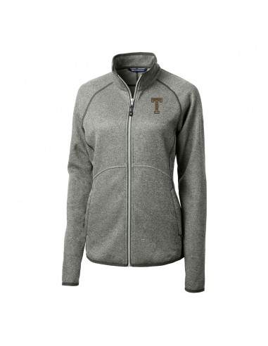 Ladies Georgia Tech Yellow Jackets College Vault Cutter & Buck Mainsail Sweater-Knit Full Zip Jacket vente chaude votre 