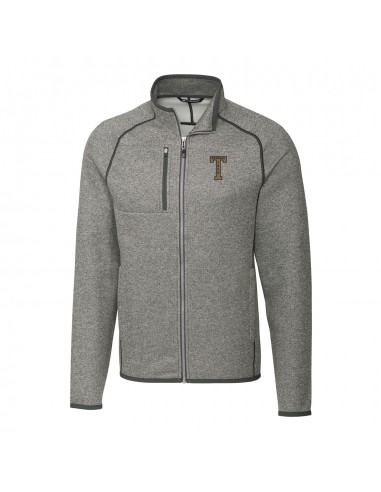 Georgia Tech Yellow Jackets College Vault Cutter & Buck Mainsail Sweater-Knit Full Zip Jacket votre