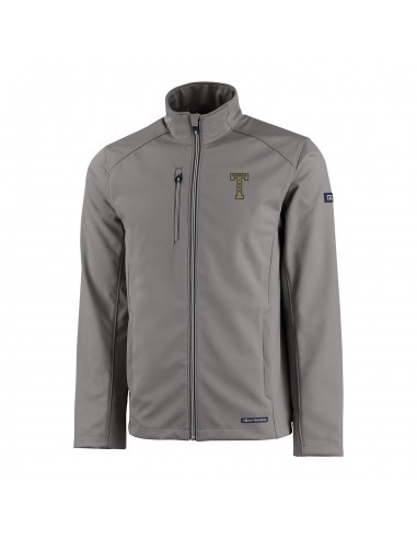 Georgia Tech Yellow Jackets College Vault Cutter & Buck Evoke Eco Softshell Recycled Full Zip Jacket la livraison gratuite