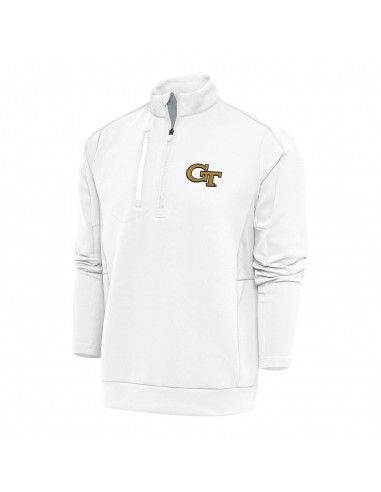 Georgia Tech Yellow Jackets Generation 1/4 Zip  White Pullover Jacket commande en ligne