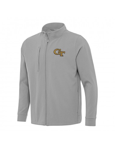 Georgia Tech Yellow Jackets Regard Grey Full Zip Jacket Voir les baskets