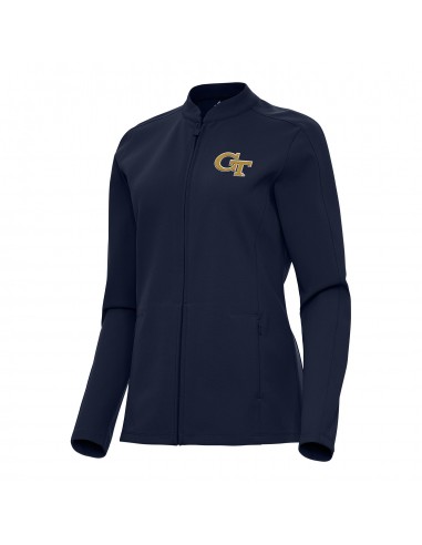 Ladies Georgia Tech Yellow Jackets Regard Full Zip Navy Jacket plus qu'un jeu 