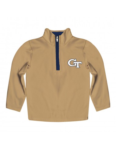 Toddler Georgia Tech Yellow Jackets Impressions 1/4 Zip Gold Jacket votre