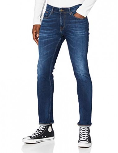 Tommy Hilfiger Jeans pour hommes Slim Scanton ASDBS, étirement bleu foncé d'Aspen, W27 / L32 de l' environnement