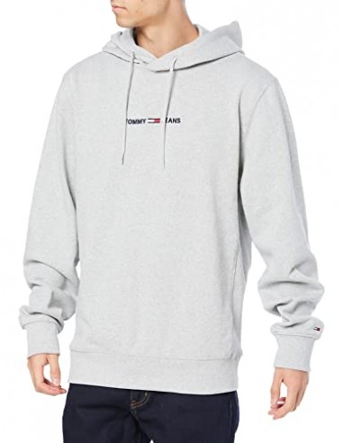 Tommy Jeans Unisexe Tjm Sweat à Capuche Logo Droit Livraison rapide