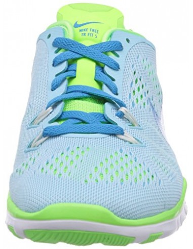 Nike Free 5.0 Tr Fit 5 Damen Fitnessschuhe, Blau (Stilles Blau/Blitz-Limone/Weiß/Blaue Lagune 400), 36.5 pas cher chine