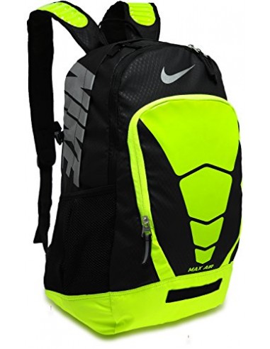 Nike Backpack Max Air Vapor Large Rucksack, Black/Volt/Metallic Silver, 47.5 x 32.5 x 22.5 cm, 34 Liter hantent personnes