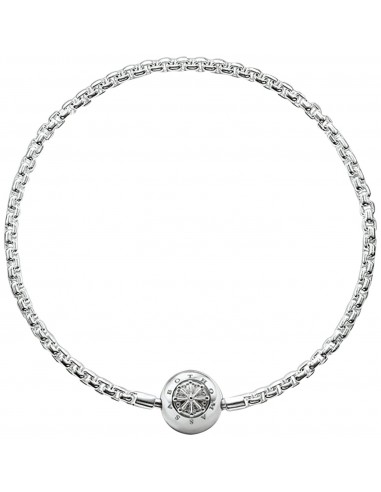 Thomas Sabo Damen-Armband Klappschloss Medailon 925 Silber 21 cm - KA0001-001-12-L22 acheter en ligne