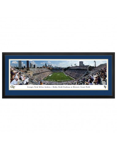 Georgia Tech Yellow Jackets Football Deluxe Framed Panorama la chaussure