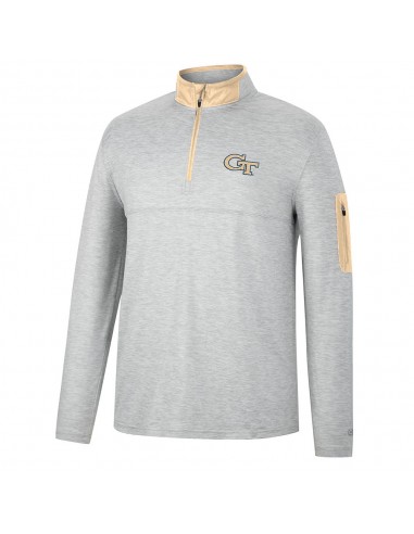 Georgia Tech Yellow Jackets 1/4 Zip Media Pocket en ligne