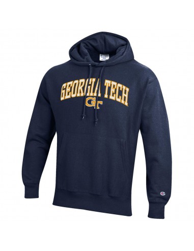 Georgia Tech Yellow Jackets Fleece Wool Logo Arch Hooded Sweatshirt meilleur choix